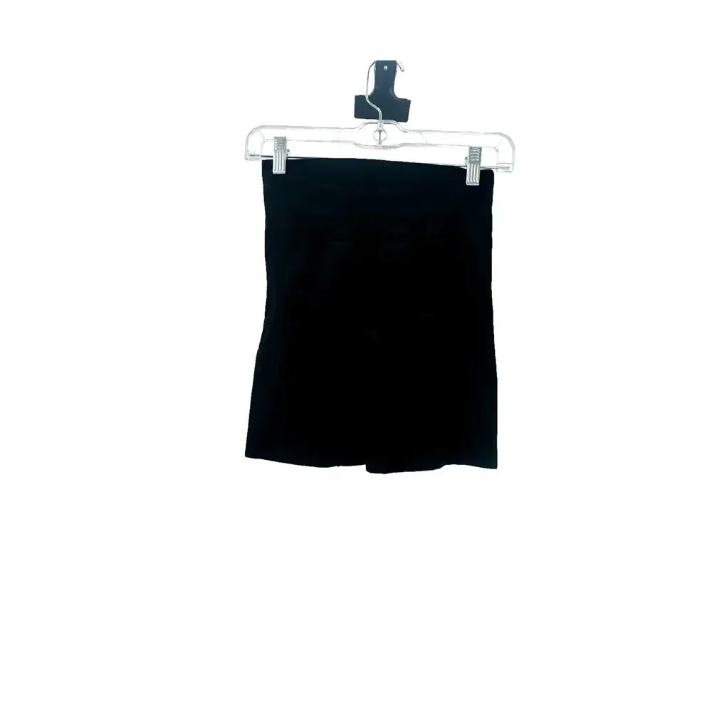 Spanx Seamless Mid Thigh Shaping Shorts High Waist Black Size L NWOT